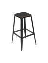 Tabouret Hot métal black brown