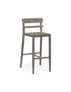 Toledo - chaise haute aluminium assise tressage wicker