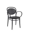 Fauteuil Marcel noir