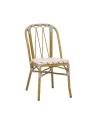 Chaise Kristen Gris blanc moka